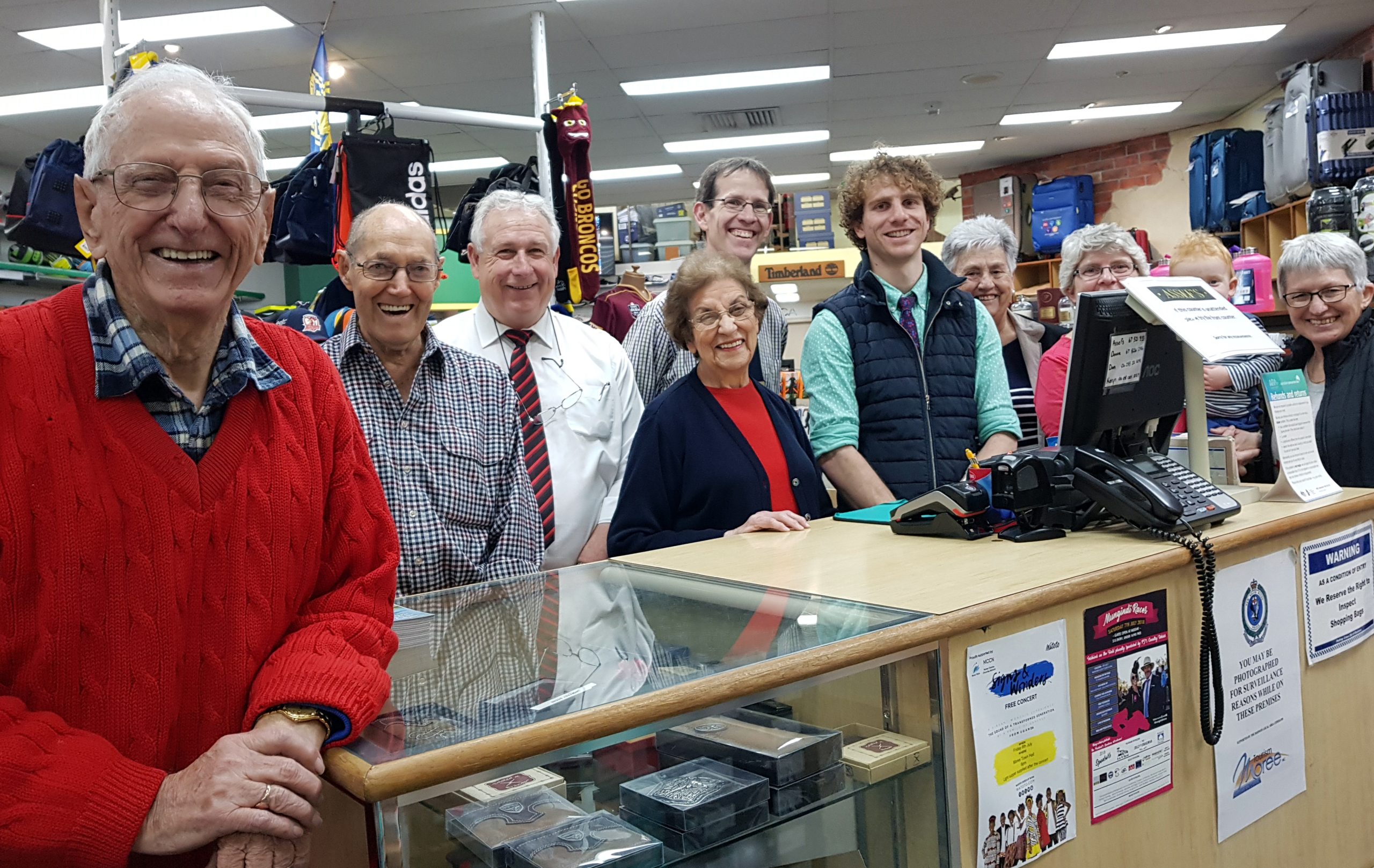 Image for Alf Scott’s wooden stool takes pride of place at Assef’s Moree
