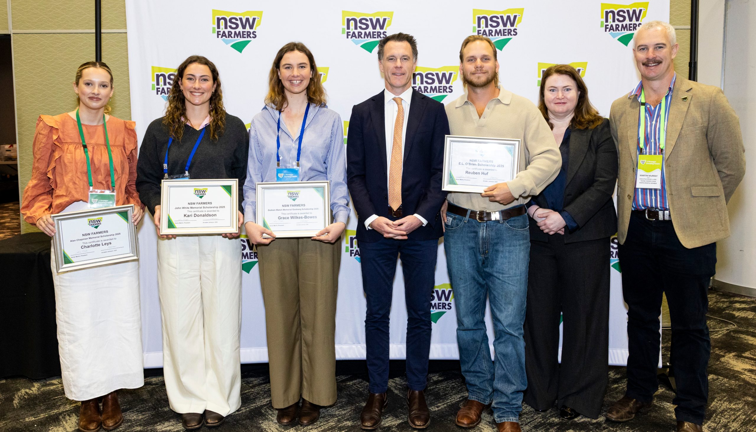 USE2025 NSW Farmers Scholarship Winners