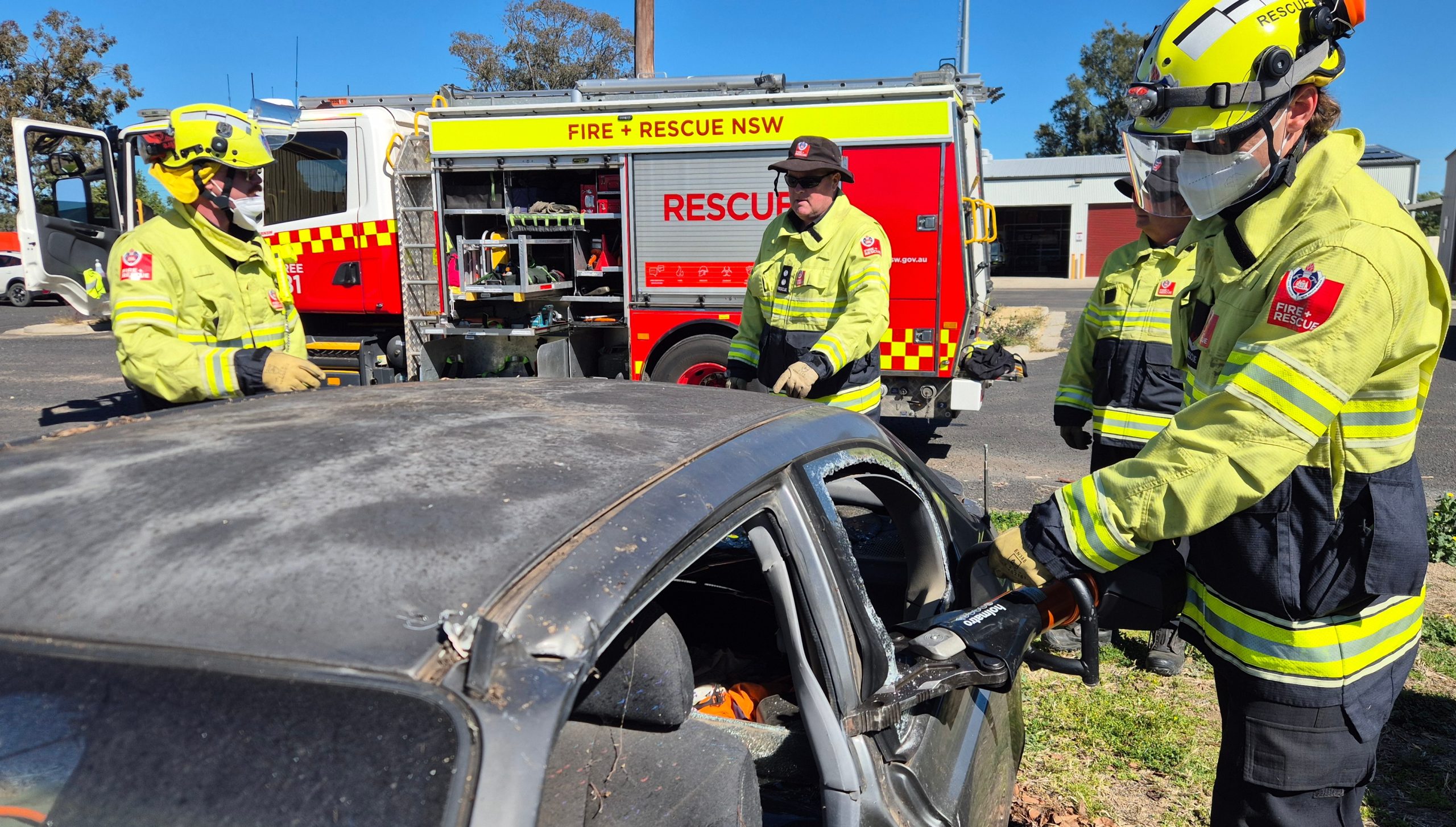Image for Moree firies undergo essential skills training