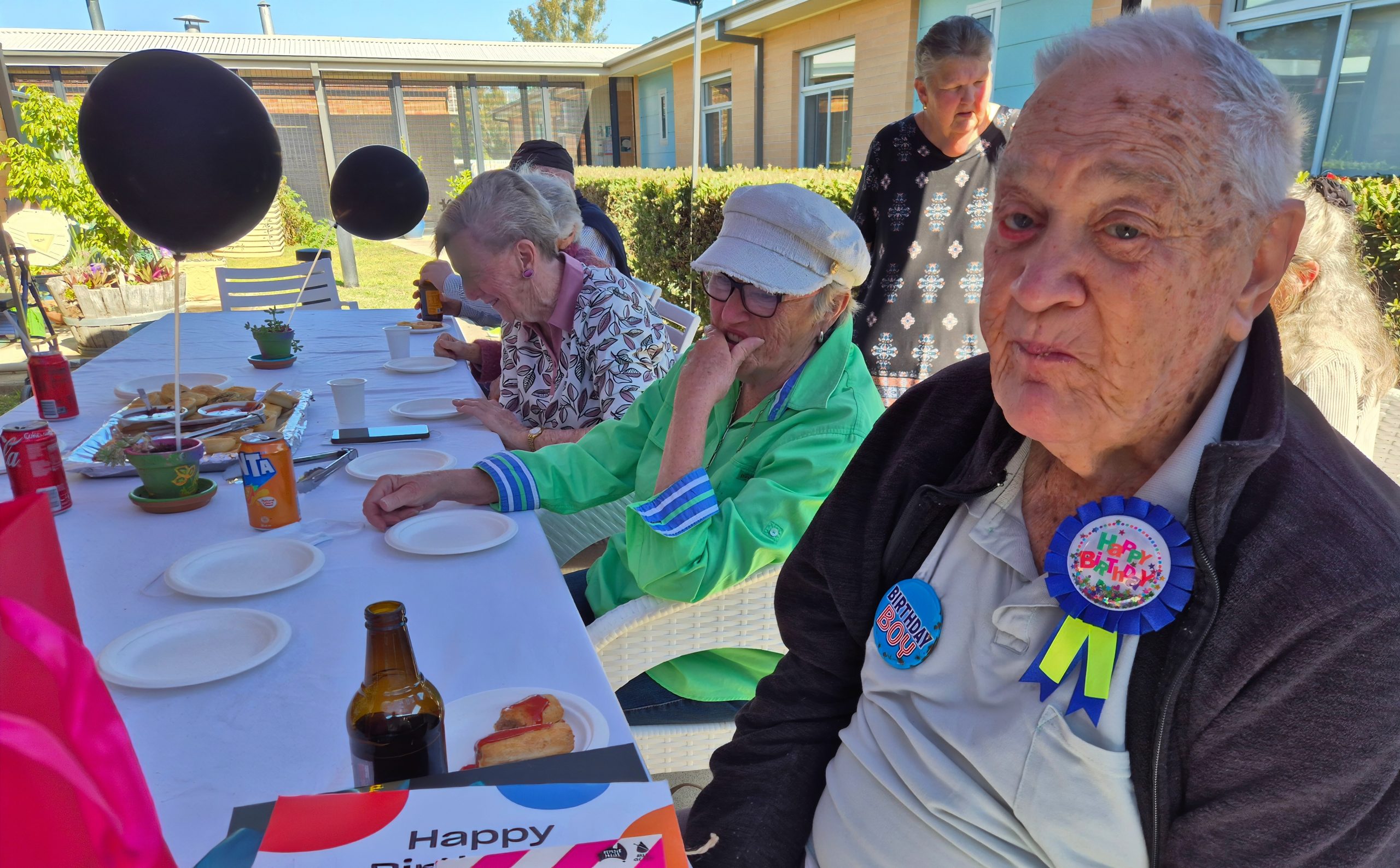 Image for Wal celebrates 101 years with friends, family and a nice cold beer