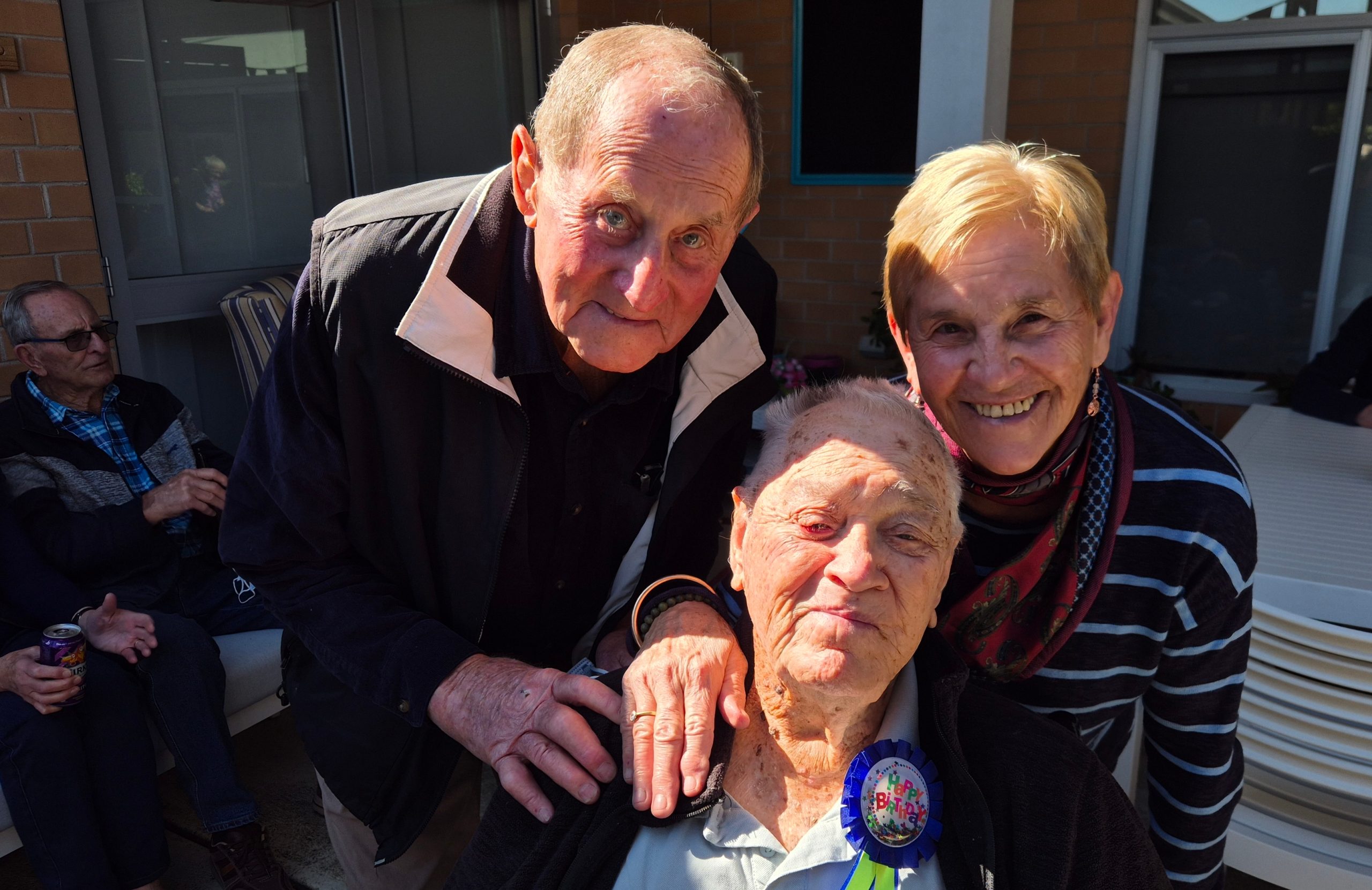 Image for Wal celebrates 101 years with friends, family and a nice cold beer